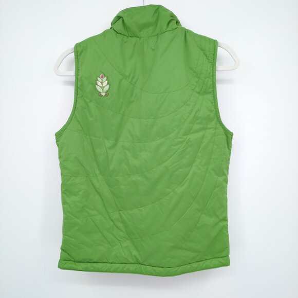 Burton Girls Reversible Puffer Vest XL Pink Green Outdoor Preppy Cold Weather - Picture 4 of 14